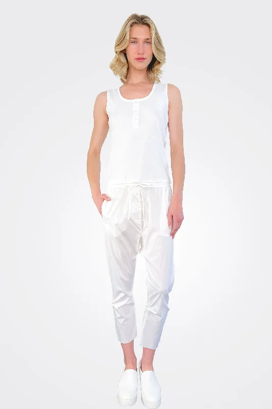 3/4 Pants - White