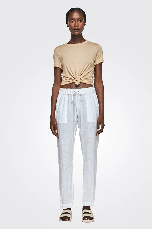 Easy Linen Pant - White