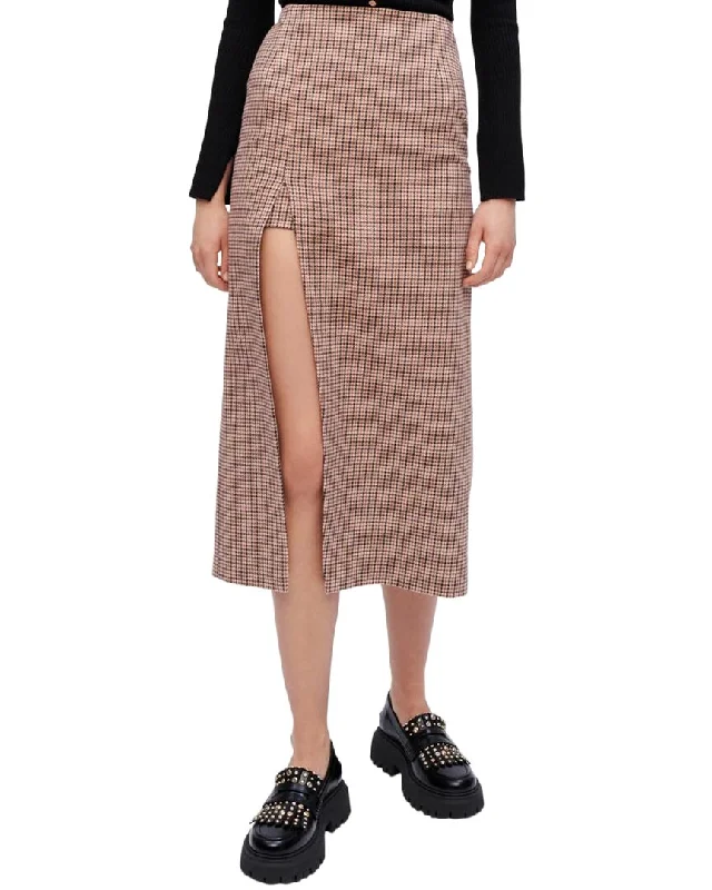 Maje Jaisa Wool-Blend Pencil Skirt