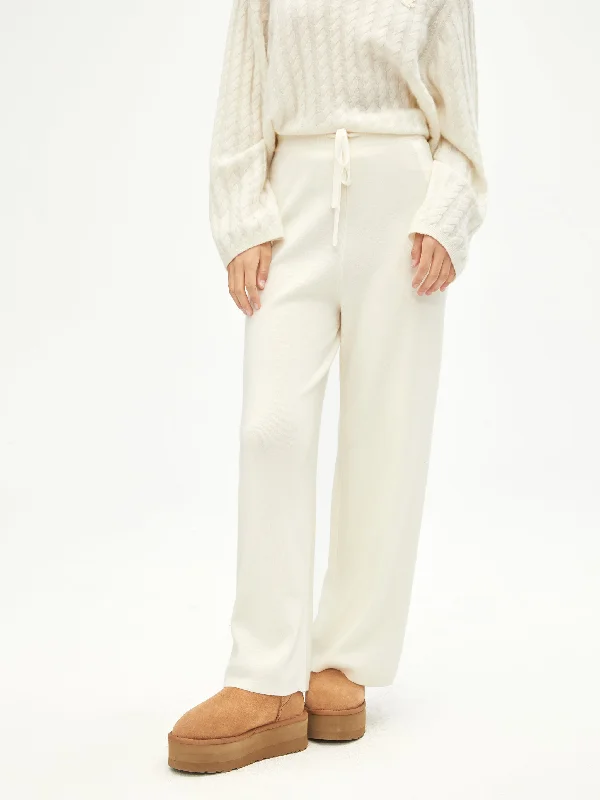 Wool And Cashmere Knit Pants