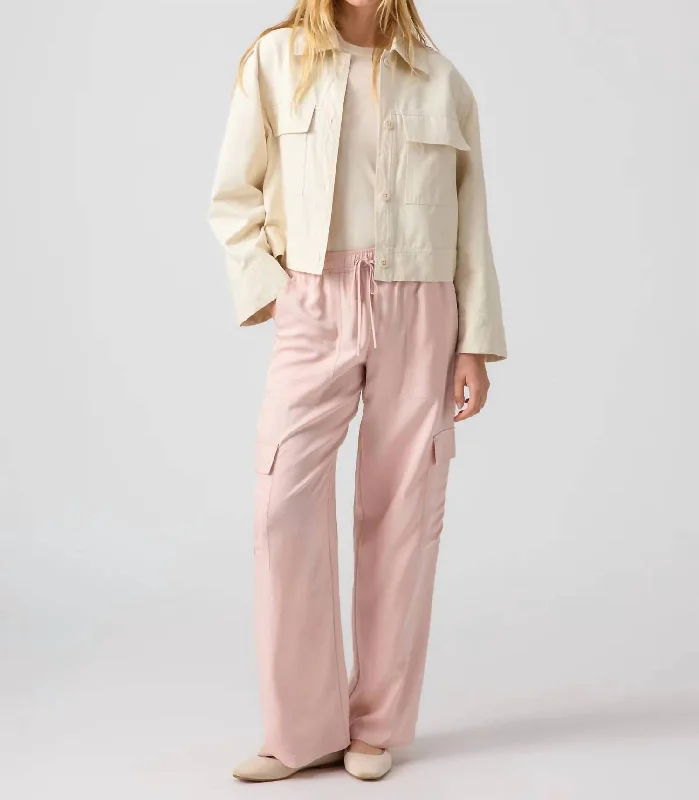 Rose Soft Track Pant In Pink