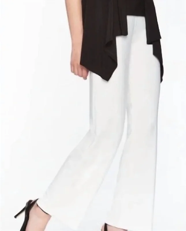 Wide Leg Pant In White