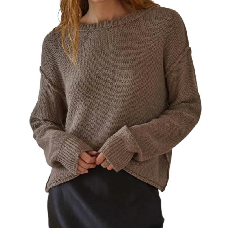 Hailee Sweater In Mocha