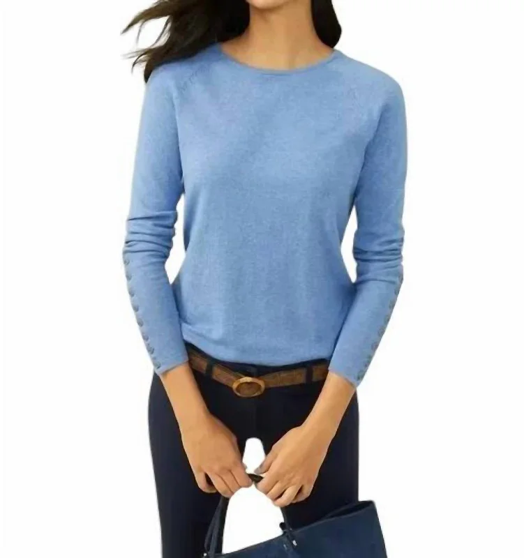 Jamey Sweater In Heather Indigo