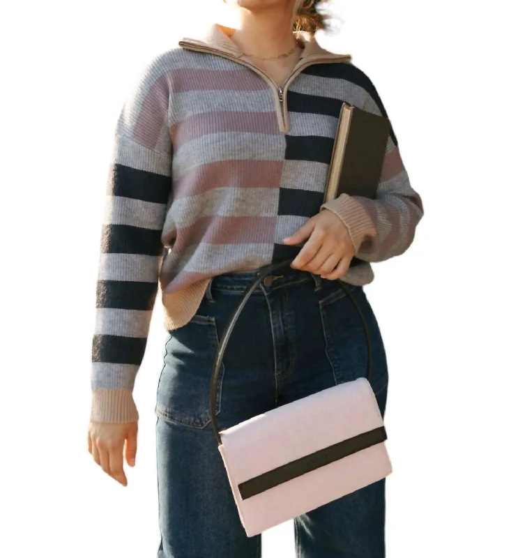 Stripe Sweater In Colorblock Multi