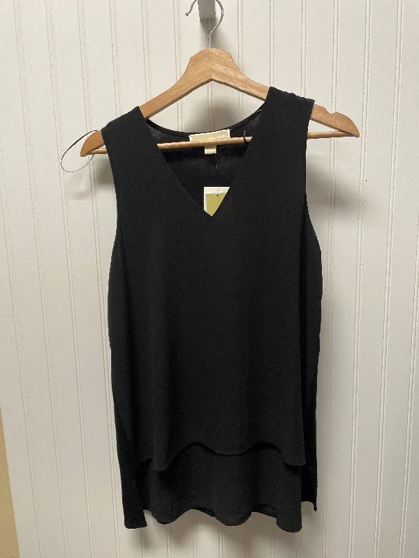 Black Top Sleeveless Designer Michael Kors, Size M