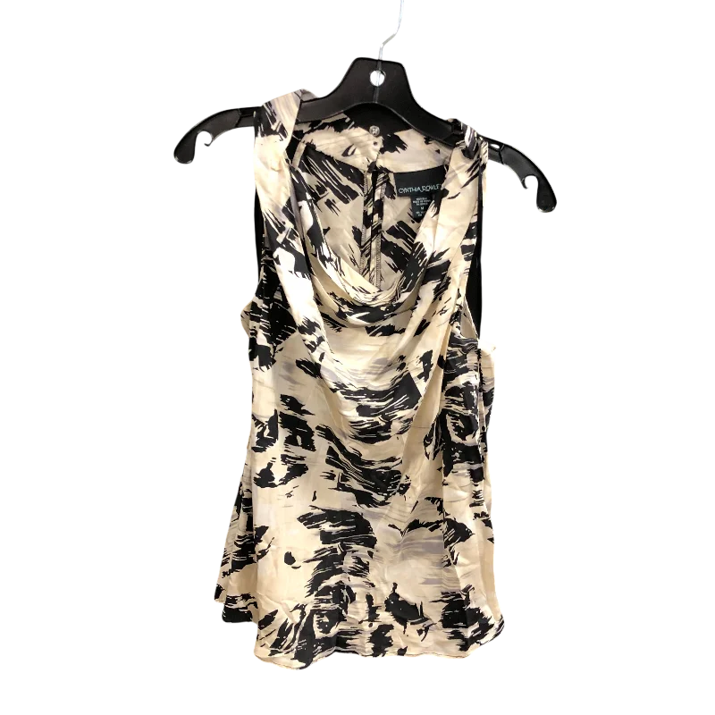 Top Sleeveless By Cynthia Rowley In Cream, Size: M