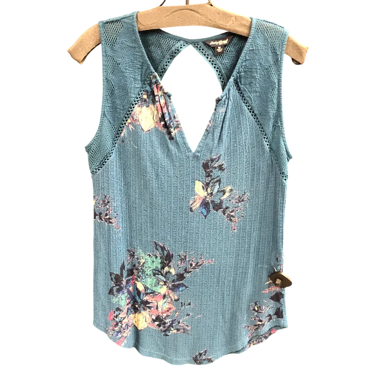 Top Sleeveless By Lucky Brand In Blue, Size: M