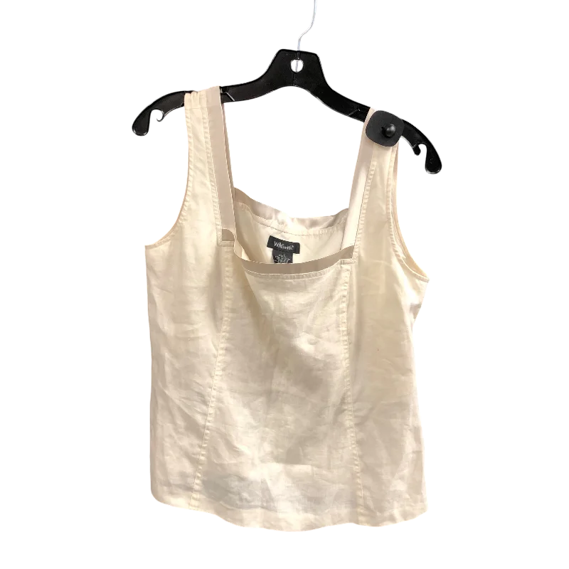 Top Sleeveless By Willi Smith In Cream, Size: L