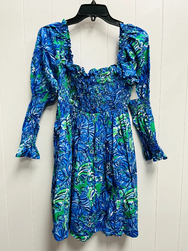 Dress Party Short By Lilly Pulitzer In Blue & Green, Size: S