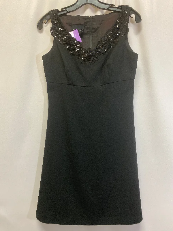 Black Dress Casual Midi Clothes Mentor, Size Xs