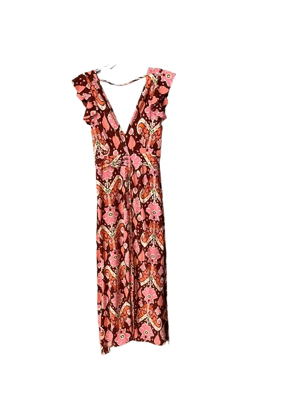 Floral Print Dress Casual Midi Maaji, Size M