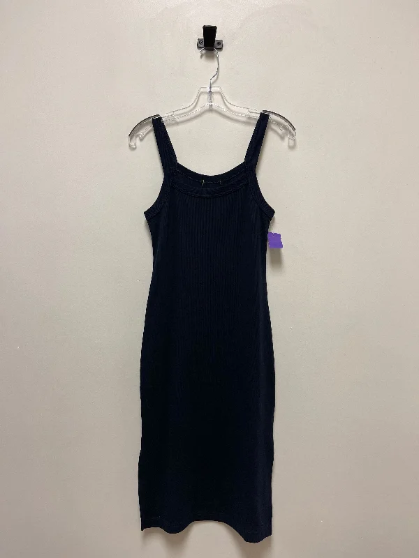 Navy Dress Casual Midi Clothes Mentor, Size Xs