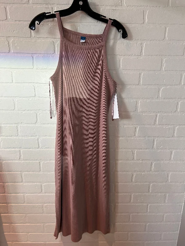 Pink Dress Casual Midi Old Navy, Size L