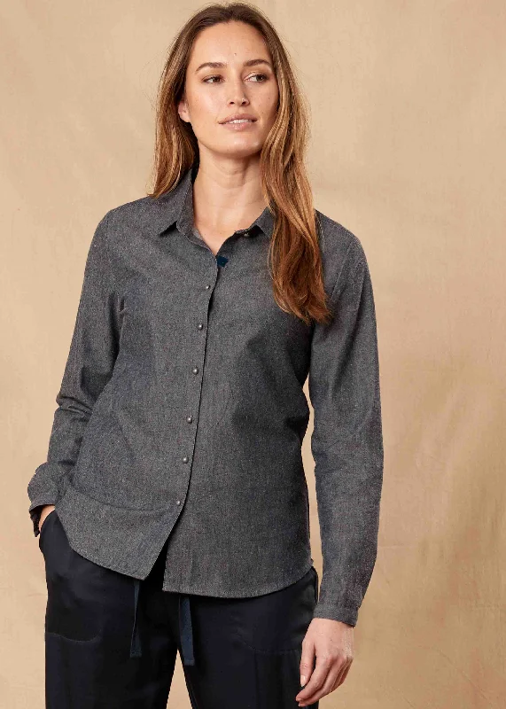 Chambray Cotton VELCRO® Brand Fastening Shirt