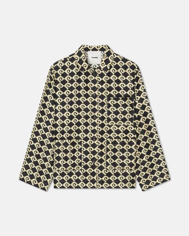 Kamala - Printed Silk-Twill Shirt - Diamond Check