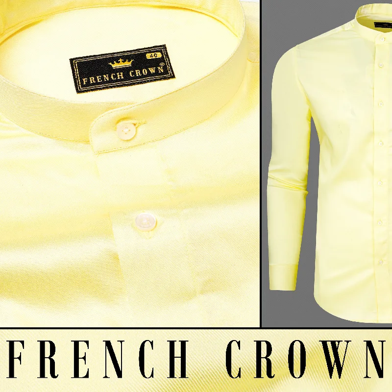 Oasis Yellow Premium Tencel Shirt